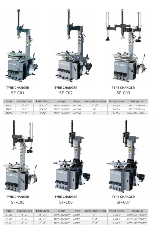 High Quality Tire Mounting Machine Swing Arm Tire Changer Automotive Tools And Equipment