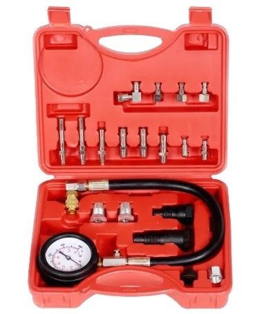 SF-A1020A 24PCS Diesel Engine Compression Tester Automotive Tool Gauge for Car and Truck Cylinder Pressure Gauge