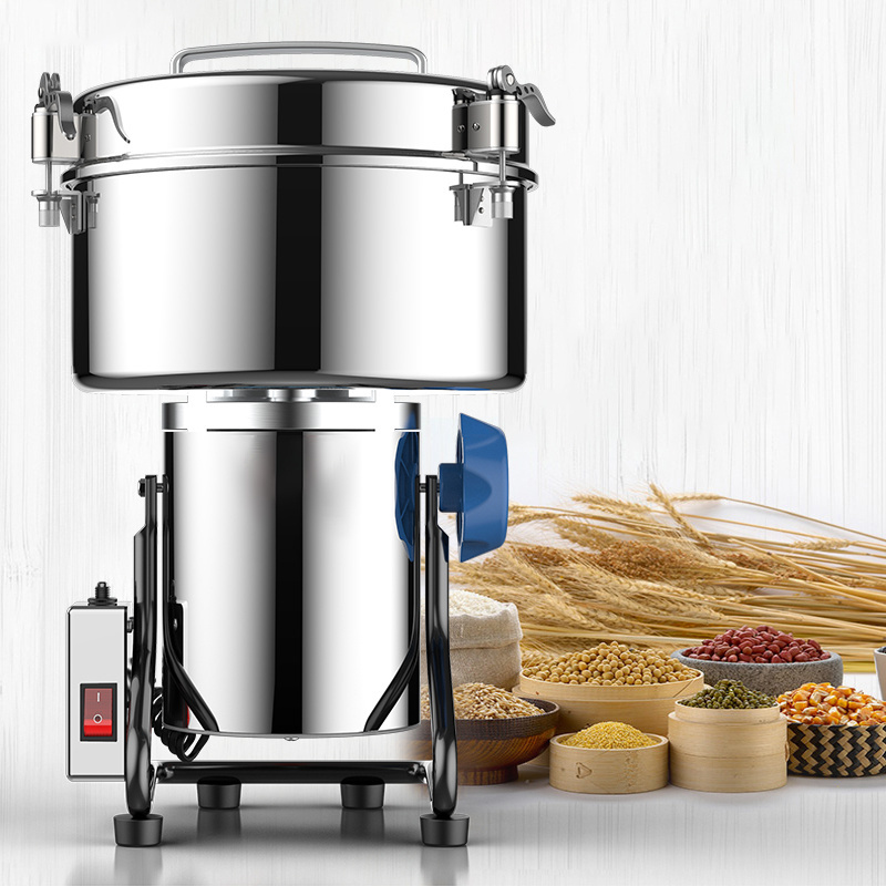 Wholesale high-capacity 4500g stainless steel dry grain grinder mill powder machine herb grinder