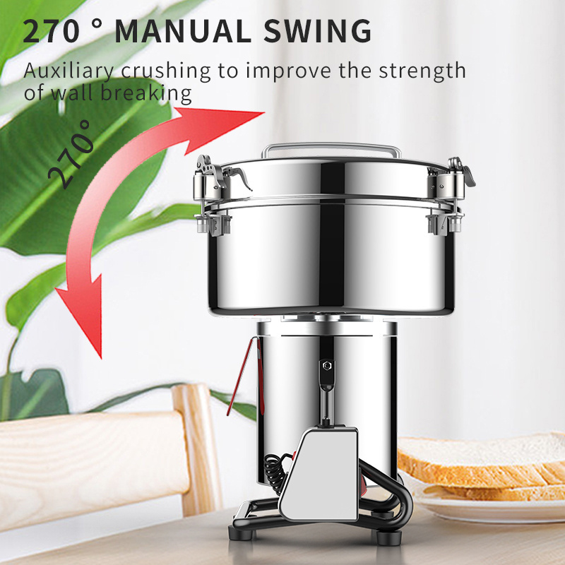 4500g Stainless Steel electric powder grinder Food Processor dry grain food grinder machine