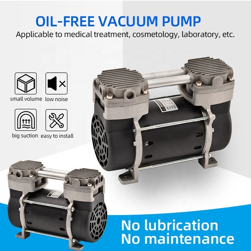 High Pressure Vacuum Portable Piston Oil Free Silent Vacuum Compressor Pump Head For medical equipment or laboratory