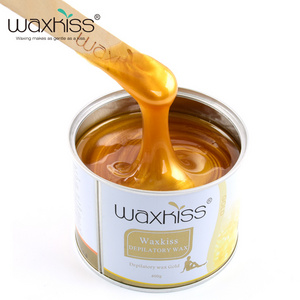 Waxkiss OEM Factory Professional 400g Soft Wax Full Body Canned Wax Depilatory Waxing for hair removal