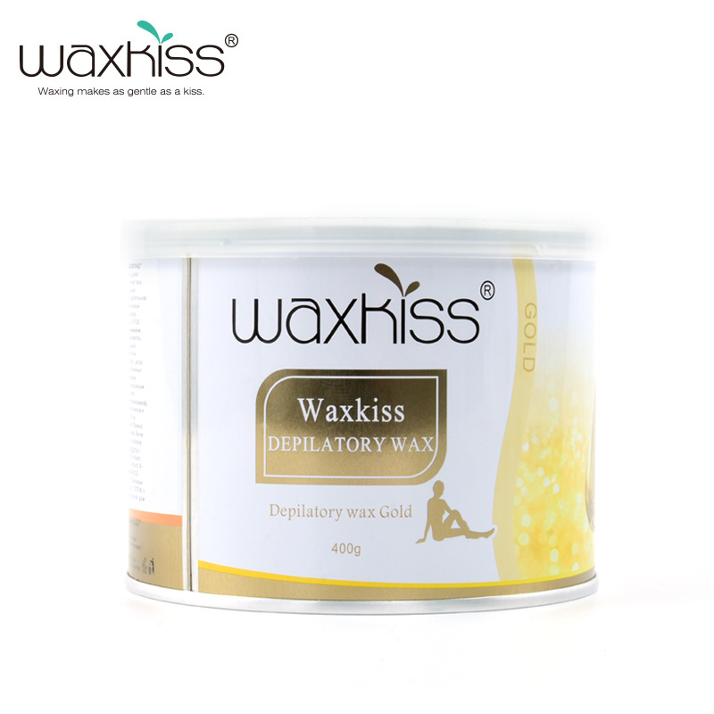 Waxkiss OEM Factory Professional 400g Soft Wax Full Body Canned Wax Depilatory Waxing for hair removal