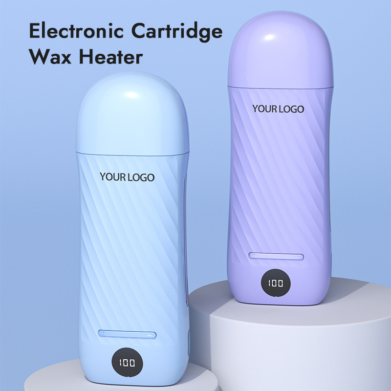 New design 100ml cartridge Wax Heater Hair Removal Roll On wax warmer with base digital wax heater