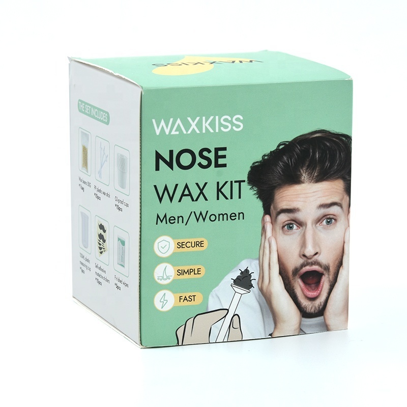 Free Sample Nasal Hair Removal Depilatory Hard Wax Beans Waxing Kit 100g Nose Wax For Men And Women