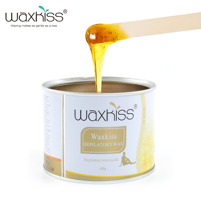 Waxkiss OEM Factory Professional 400g Soft Wax Full Body Canned Wax Depilatory Waxing for hair removal