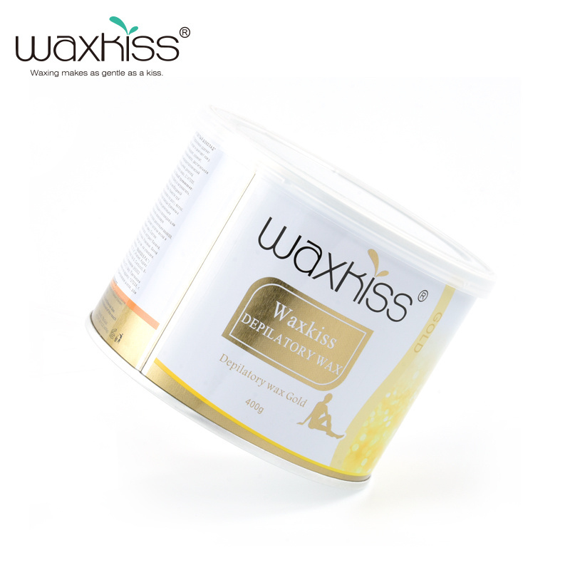 Waxkiss OEM Factory Professional 400g Soft Wax Full Body Canned Wax Depilatory Waxing for hair removal