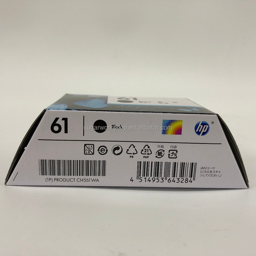 Original Genuine HP 61 Black/Color Ink Cartridge CH561WA CH562WA 61XL CH563WA CH564WA for Deskjet/1000/1012/1050/1050A/1051/1055