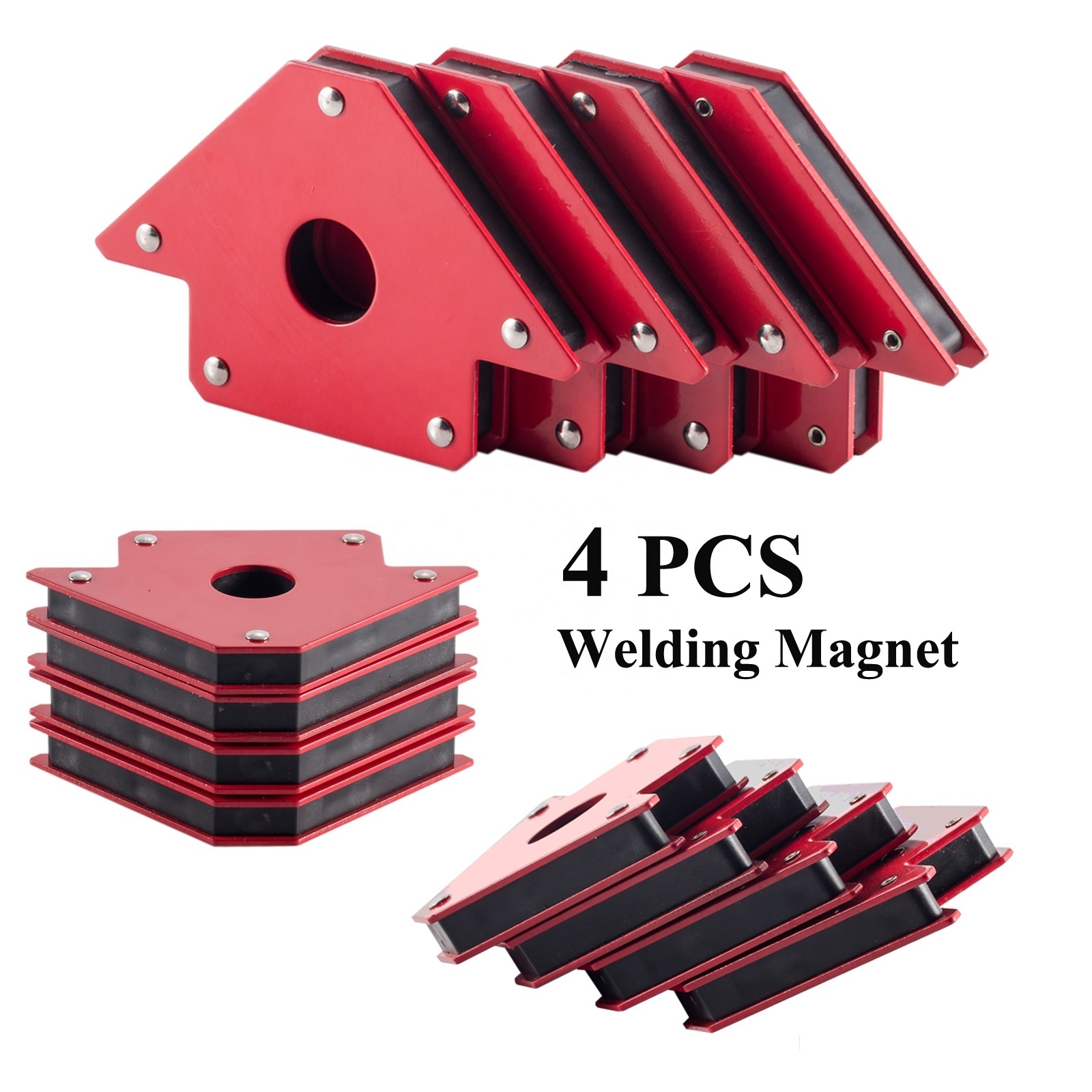 SUGETOOLS 4pcs  45 90 135 degree red heavy duty 4