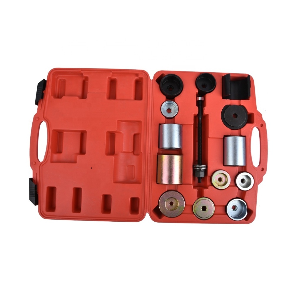 SUGETOOLS 14pcs automotive car repair tools E36 E46 E90 E60 bearing separator pull and press sleeve kit set