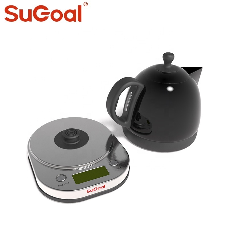 Hotel guest room kettle with tray Saudi Arabic Karak tea maker Keep Warm Function Smart Electric kettle