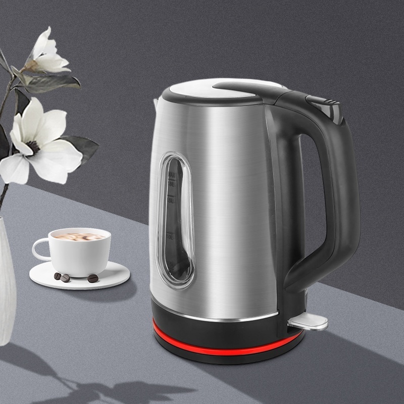 Electric Kettle 120V/220V Stainless Steel Cordless Portable 1200W Quick Heating 1.8L Tea Pot for Family