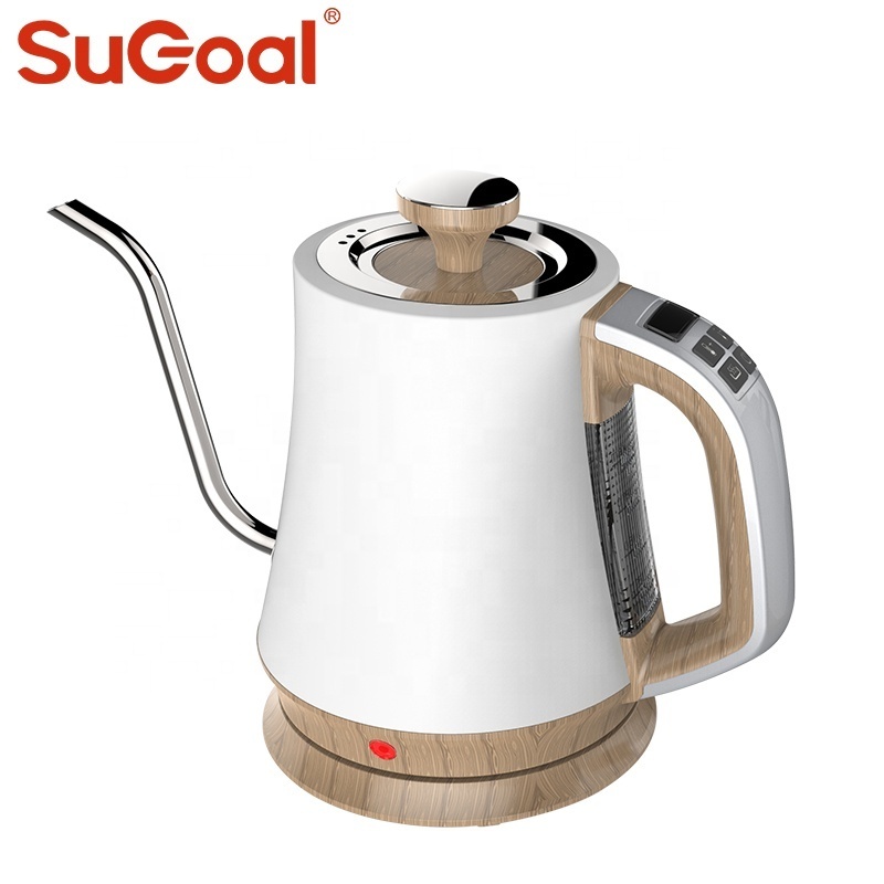 electronic appliance electric kettle with temperature control gooseneck stainless steel water boiler