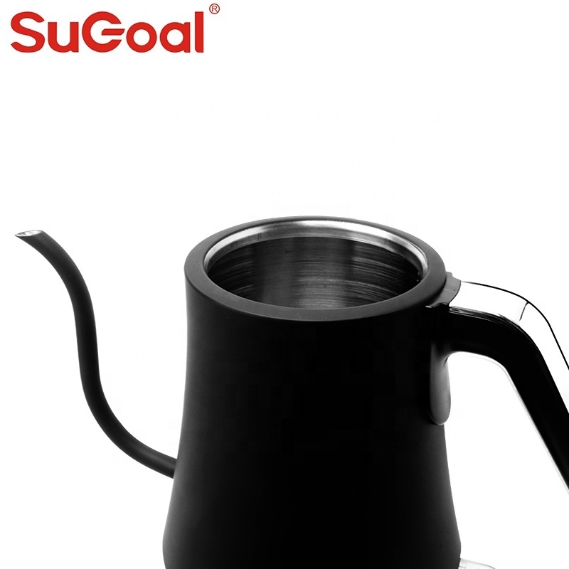 2021portable electric kettle gooseneck 120v  kettle with thermometer coffee water boiler