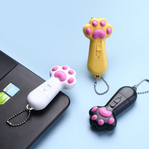 Hot Selling Lovely USB Charge Laser Pointer Paw Shape Pet Cat Toys Mini Led Toys UV Light Cat Laser Toys