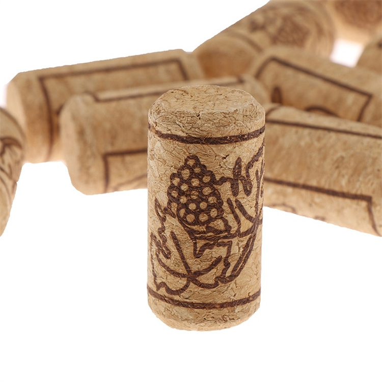 Factory Customized Wine Champagne Corks Sealing Wine Bottle Cork Stoppers Sealing Cap Bottle Cover Glass Bottle Wood Cork Top