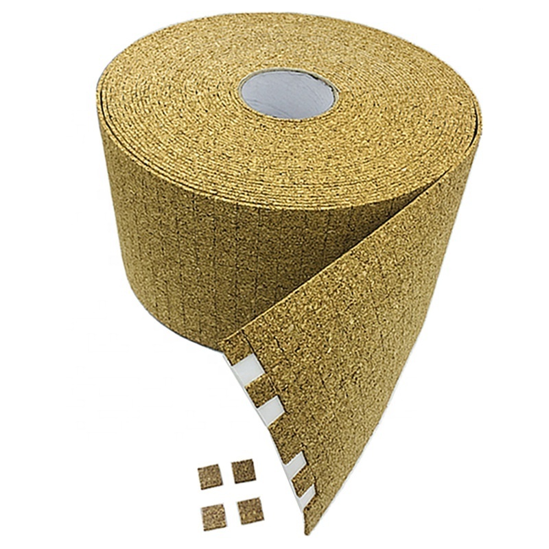 16x16x3MM On Rolls Self-adhesive Gasket Separator Protection Cork Pads  for Glass Protecting