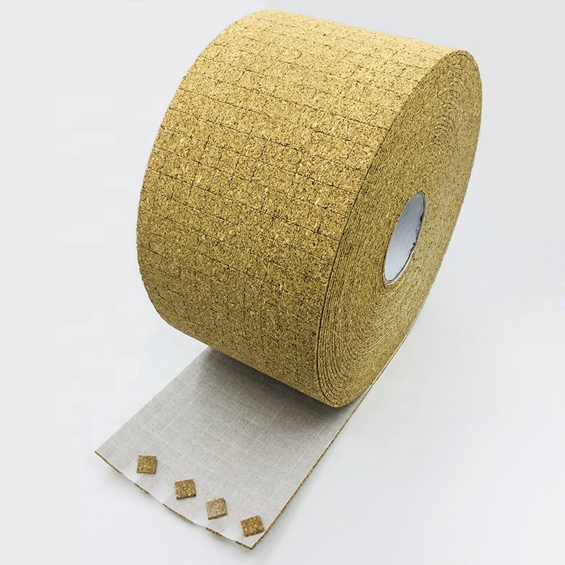 16x16x3MM On Rolls Self-adhesive Gasket Separator Protection Cork Pads  for Glass Protecting