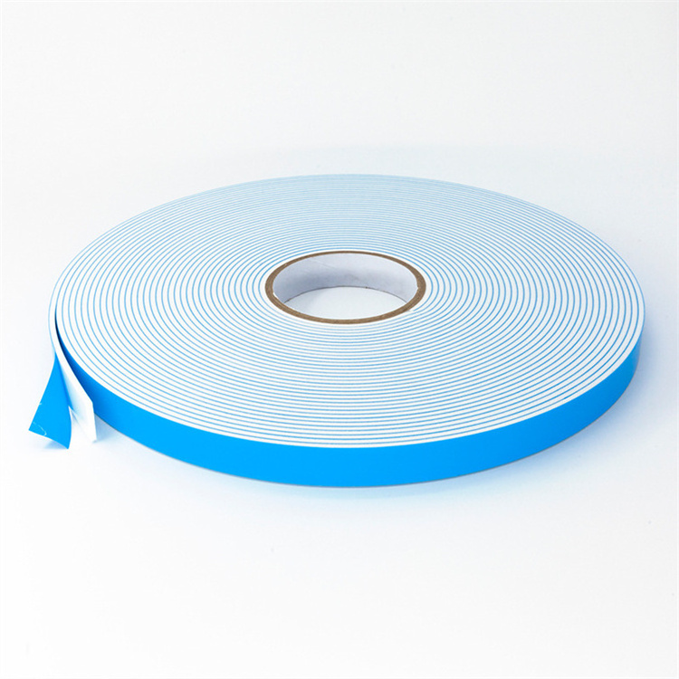 Factory  Price Tape Self Adhesive Blue Film White Double Sided PE Foam Tape for Plate Brake Light