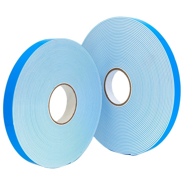 Factory  Price Tape Self Adhesive Blue Film White Double Sided PE Foam Tape for Plate Brake Light