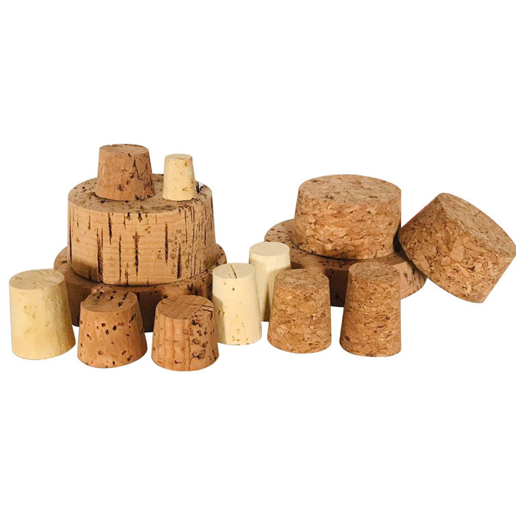 High Quality Soft Wooden Cork Stopper Lids for Glass Bottle Customized Bottle Jar Wooden Cork Stopper for Glass Bottle Jar