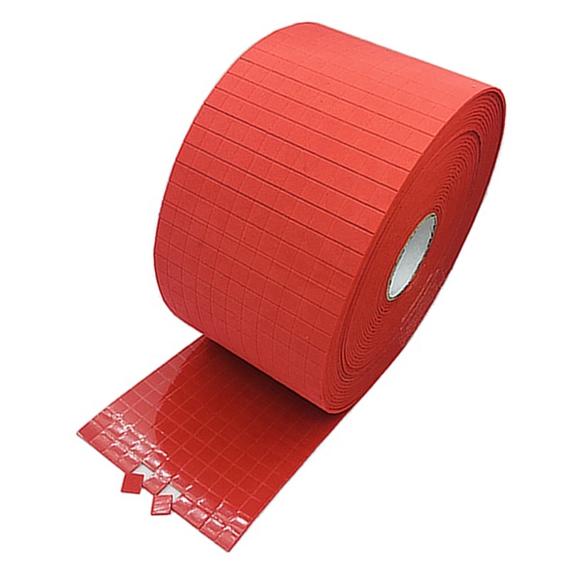 16x16x3MM Red EVA Rubber Separator Shipping Pads On Rolls Red Foam Pads For Glass