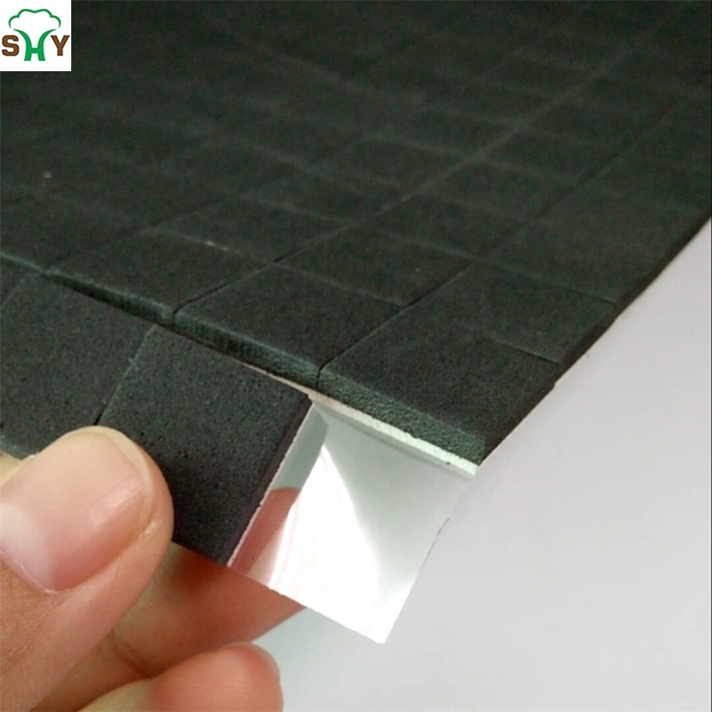 20*20*4+1MM Glass protection PVC foam spacers Black EVA Protection Pads Self- Adhesive Foam for Glass Separating