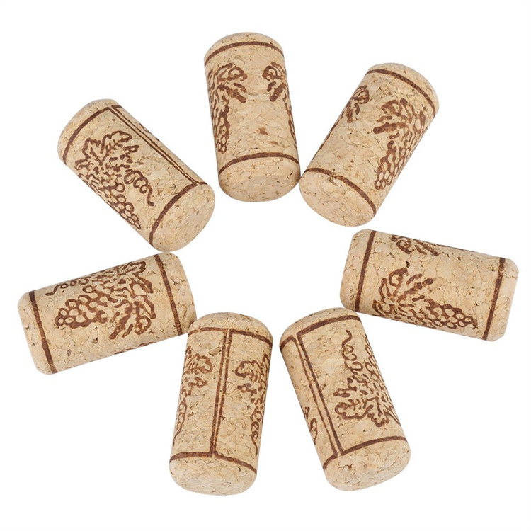 Factory Customized Wine Champagne Corks Sealing Wine Bottle Cork Stoppers Sealing Cap Bottle Cover Glass Bottle Wood Cork Top