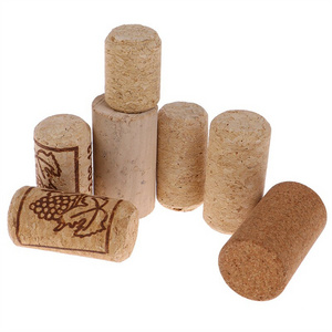 Factory Customized Wine Champagne Corks Sealing Wine Bottle Cork Stoppers Sealing Cap Bottle Cover Glass Bottle Wood Cork Top