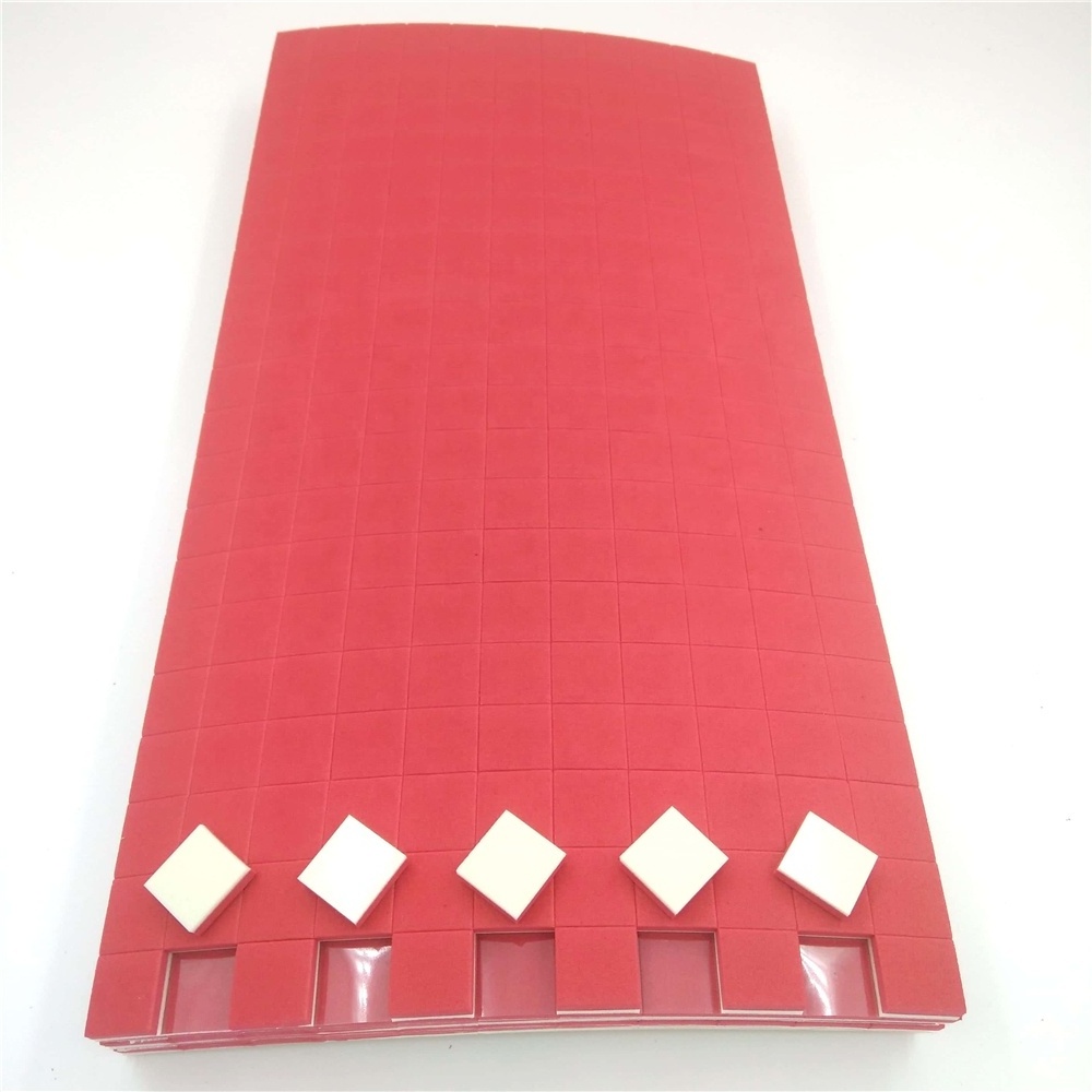 15*15*3+1MM Red Foam Spacer  With Glass Separator EVA Rubber Pads On Sheets for Glass Shipping Adhesive Foam Pad