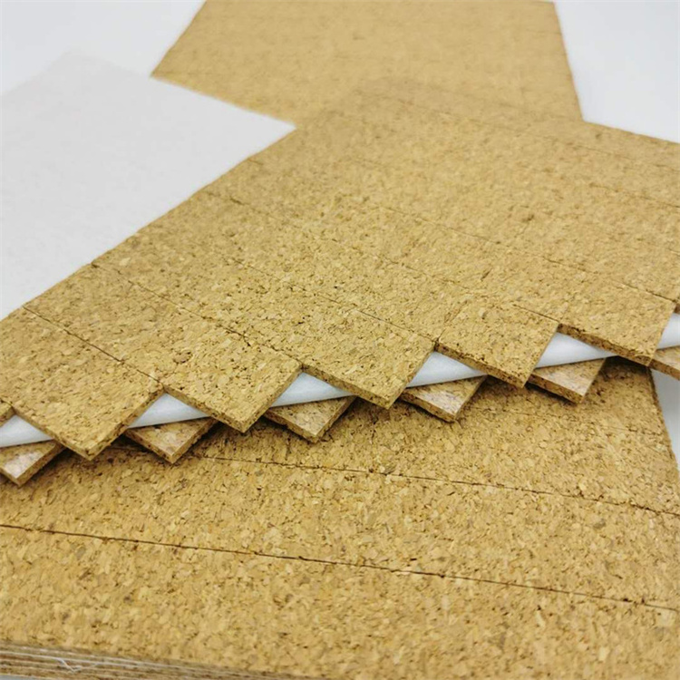 25*25*4+1 MM Adhesive Cork Protector Pads With Cling Foam To Protect Glass When Shipping On Sheets