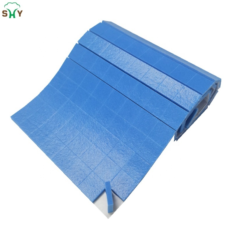 Hot Sale 18*18*4mm Blue Self Adhesive PVC Foam Spacer Pads for Glass Protection Adhesive foam pads