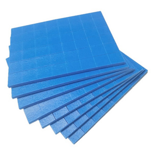 Hot Sale 18*18*4mm Blue Self Adhesive PVC Foam Spacer Pads for Glass Protection Adhesive foam pads