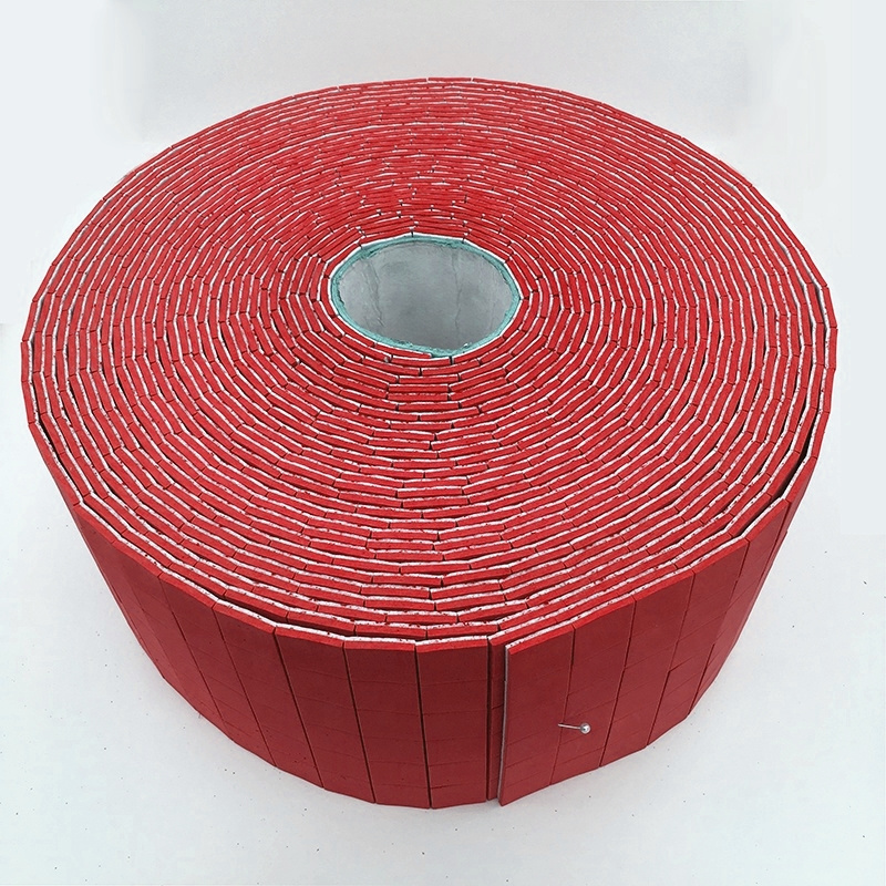 25*25*4MM Red Rubber +1MM Cling Foam of Glass Protective EVA Spacer separator protector pads On Rolls