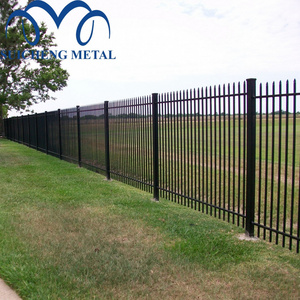 modern house fence/5ft picket wrought iron fence /black vinyl picket fence