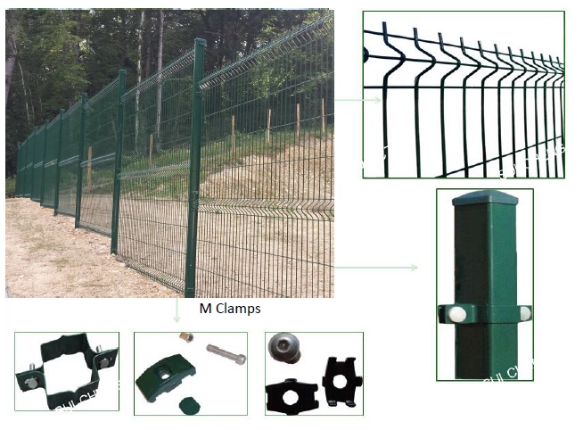 3d wire mesh fence panel welded cloture grillage rigide haut 3m Mauritius