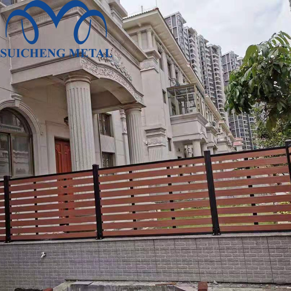 wholesale outdoor wood plastic composite wall panel/ balcony wpc fence