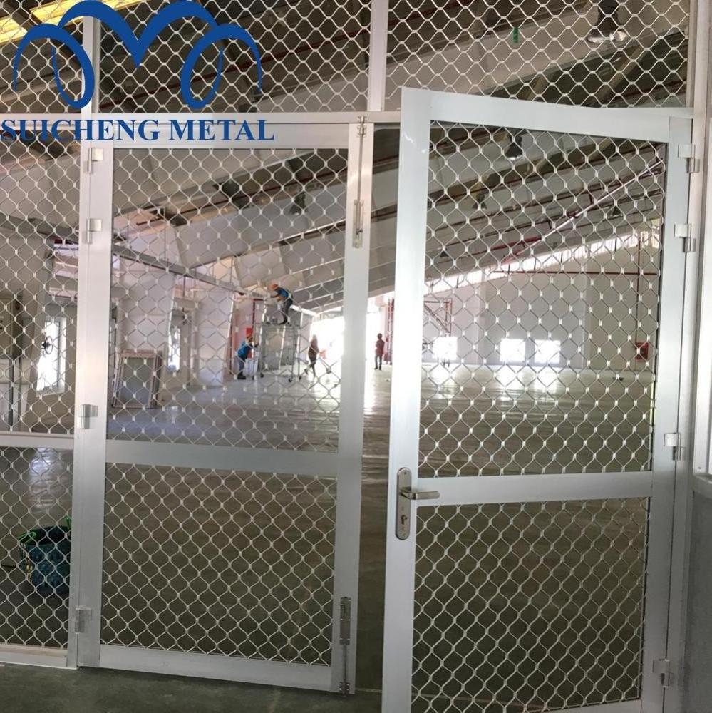 guangzhou factory aluminum mesh mill finished window diamond amplimesh grill