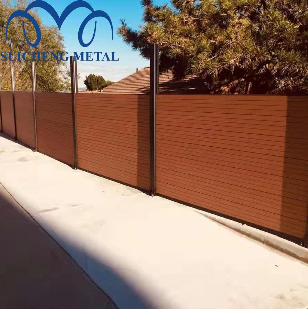 wholesale outdoor wood plastic composite wall panel/ balcony wpc fence