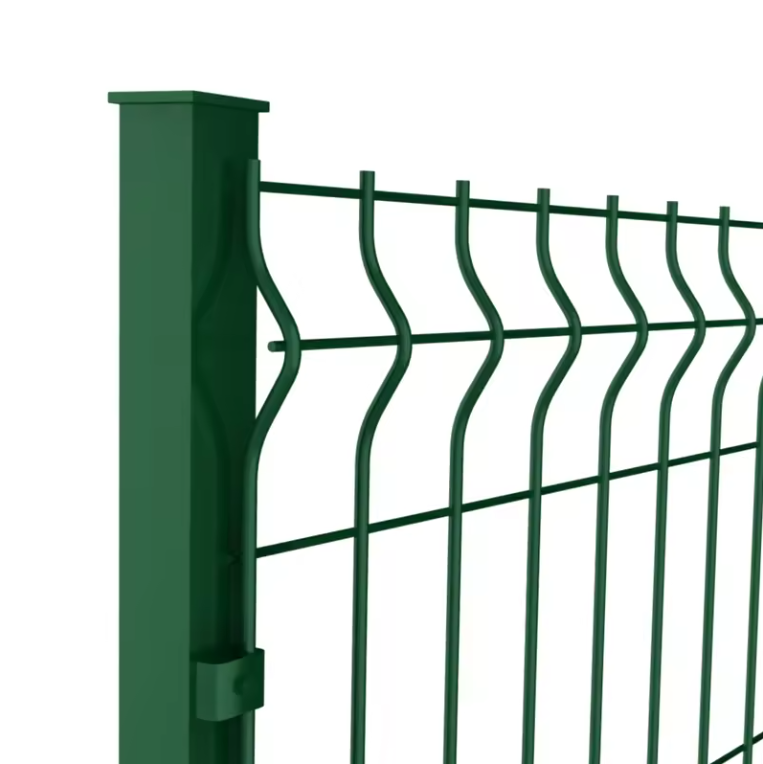 Wholesale Cheap Metal House Gate Designs Hot Dipped Galvanized 3D Curvy Wire Mesh Fence