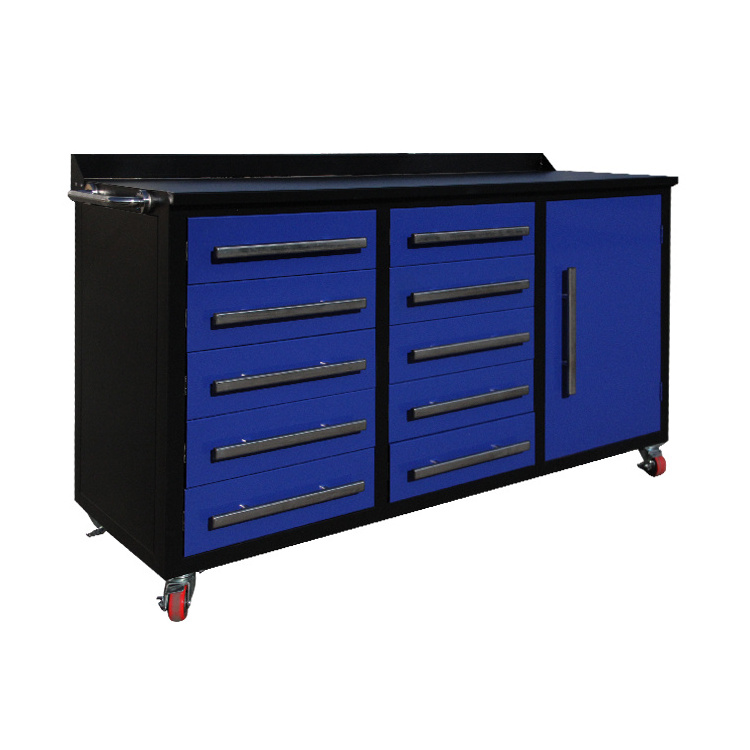 Heavy duty metal garage 10 drawer workbench workshop tool cabinet waterproof tool box