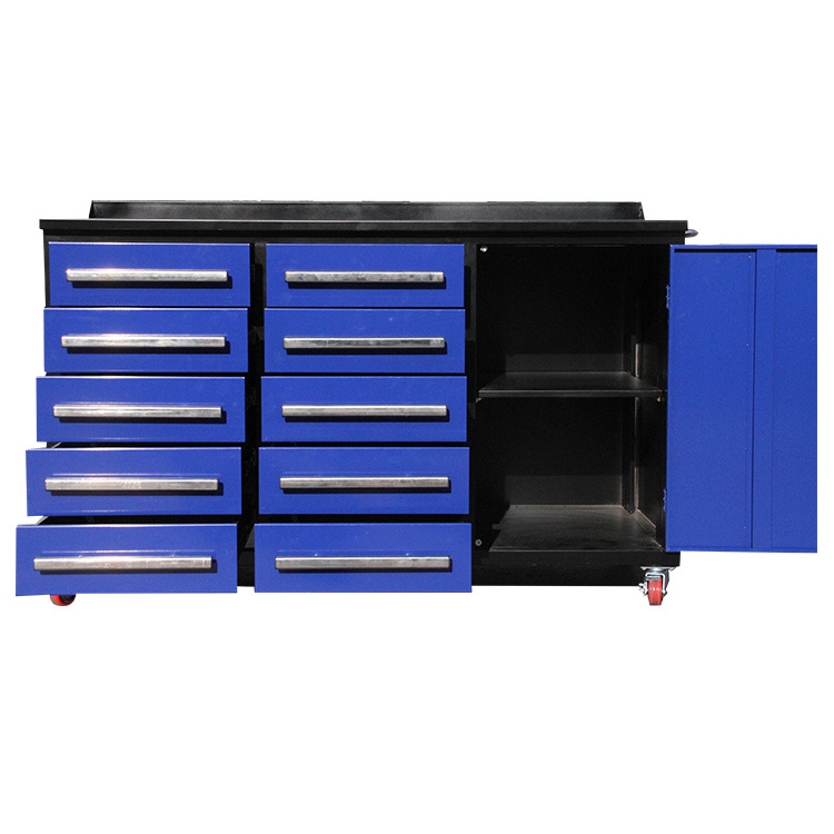 Heavy duty metal garage 10 drawer workbench workshop tool cabinet waterproof tool box