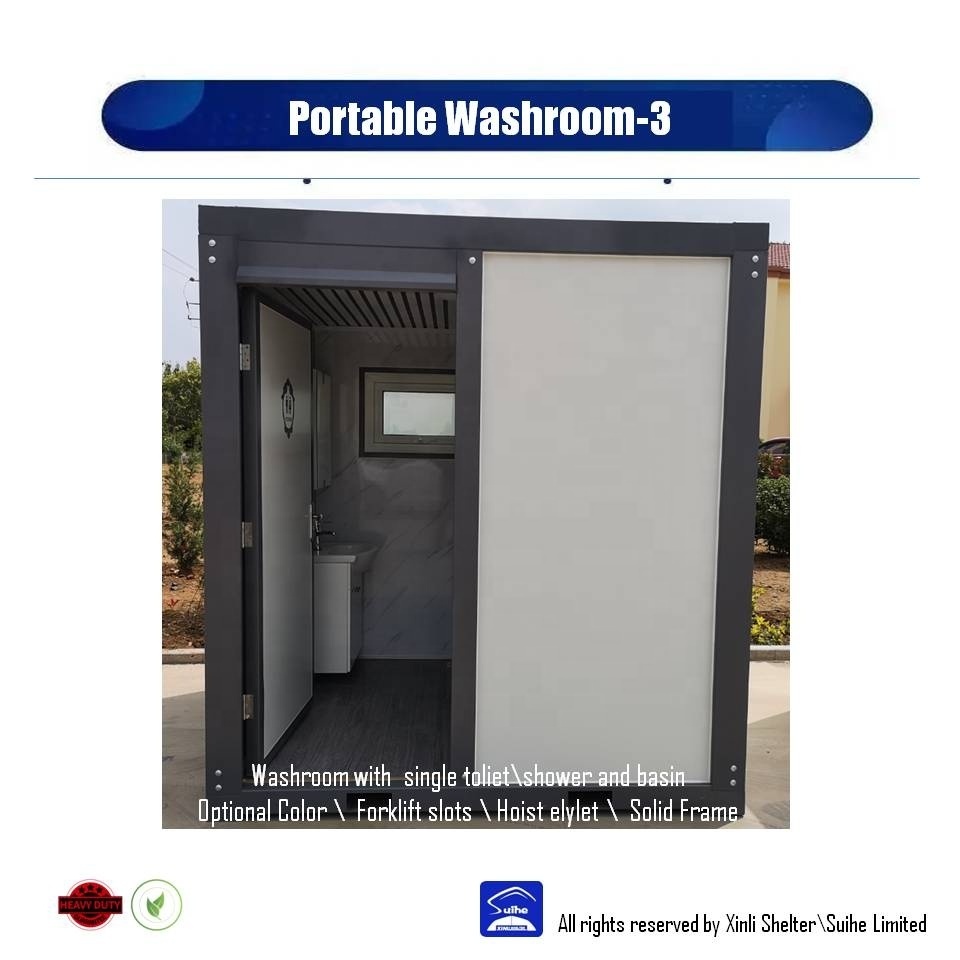 Modern Prefab Customized Modular Portable Mobile Toilet  Movable Bathroom