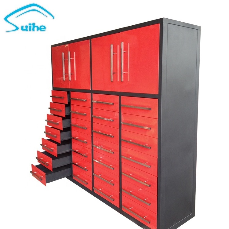 High quality industrial 72 inch 28 drawers waterproof tool box cabinet