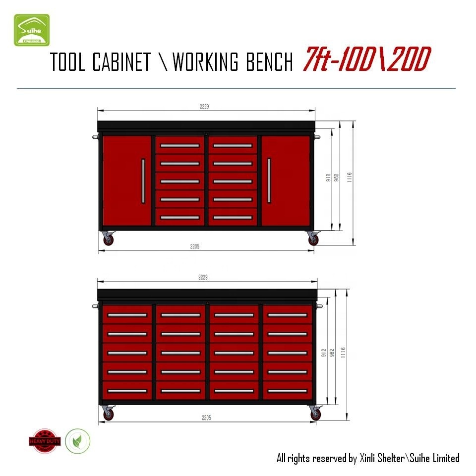 High quality industrial 72 inch 28 drawers waterproof tool box cabinet