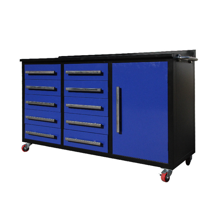 Heavy duty metal garage 10 drawer workbench workshop tool cabinet waterproof tool box