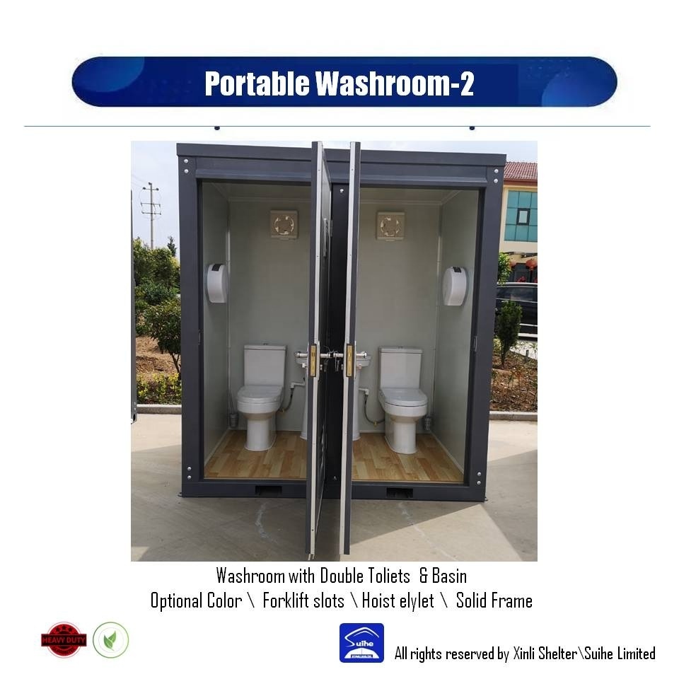 Modern Prefab Customized Modular Portable Mobile Toilet  Movable Bathroom