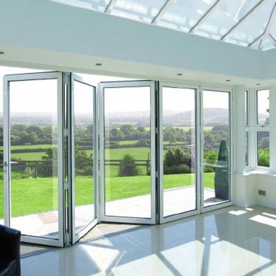 Top Quality And Cheap Vertical Windows &doors System Garage Door Aluminium Bifold Doors