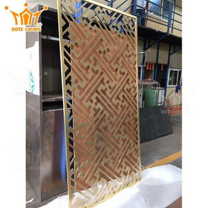 Customized Laser Cutting balcony privacy screen Partition for living room Privacy Screen Divider