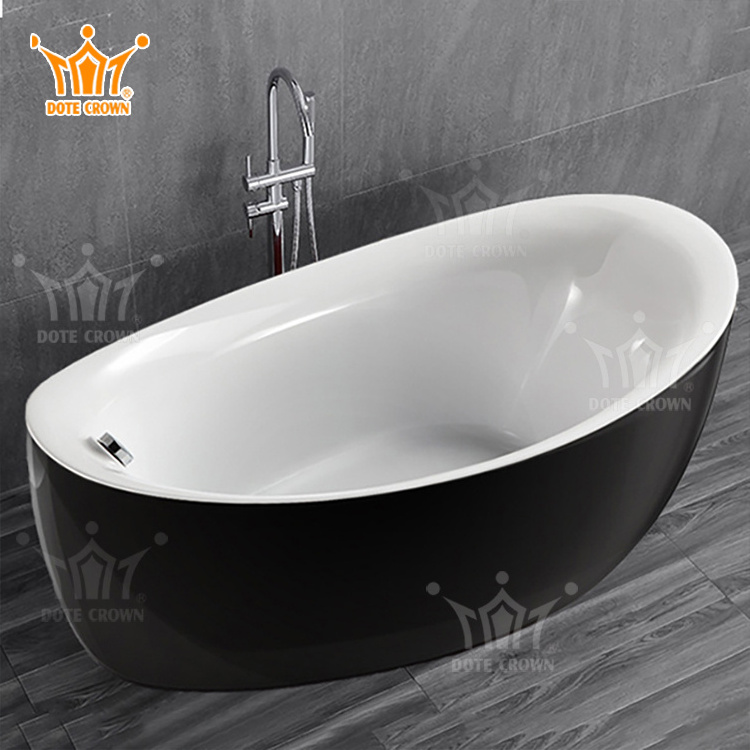 Wholesale Hotel Bathroom Freestanding Acrylic Bathtub  Custom Resin Acrylic Bathtubs For Adult